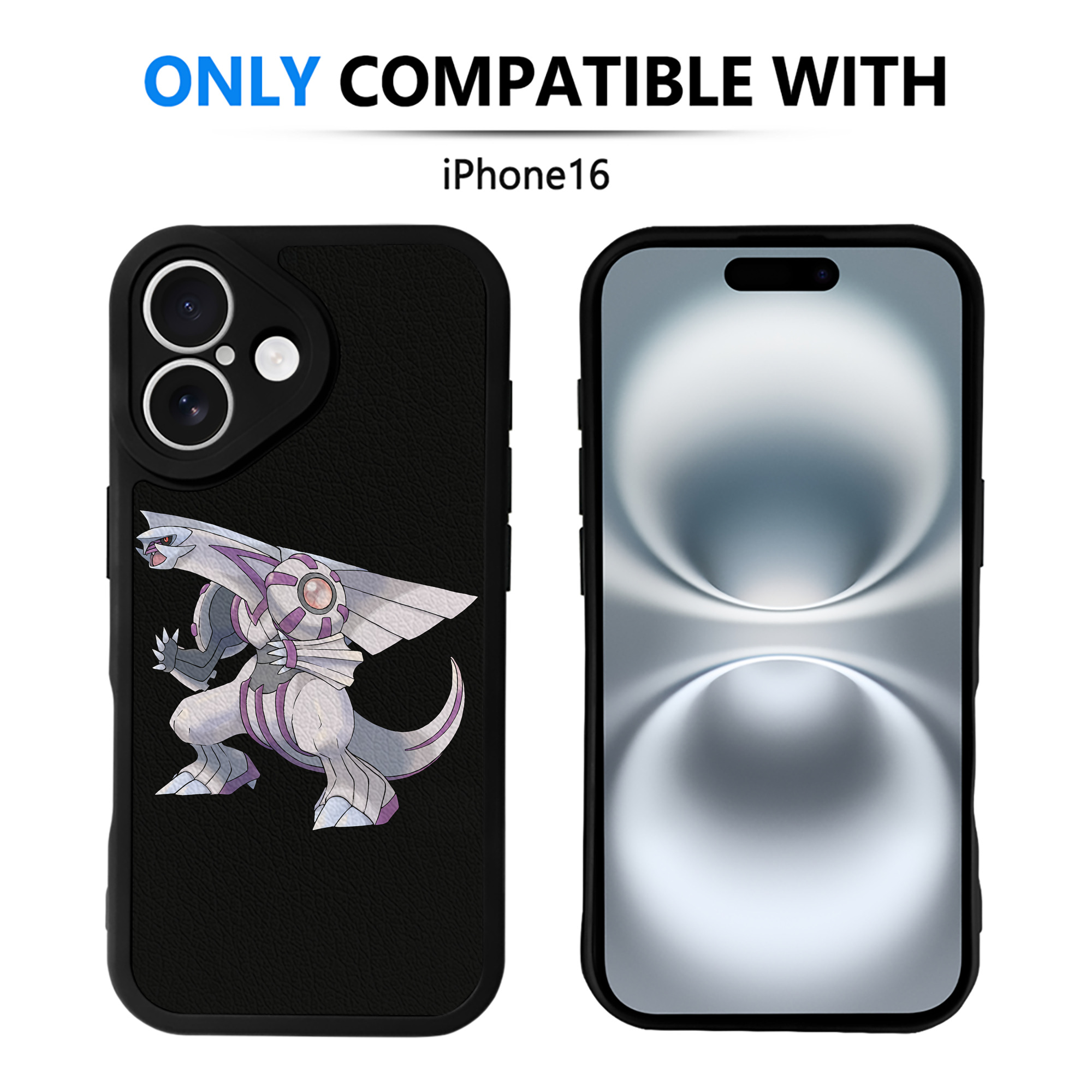 （画像用） ポケットモンスター Pokémon 【iPhone 16シリーズ対応】シリコンスマホケース（レザー調） 材質：シリコン
